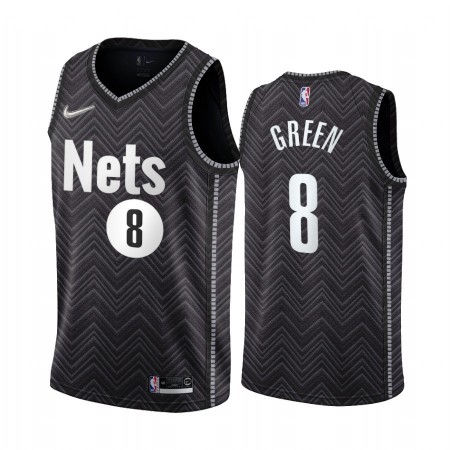 Brooklyn Nets Jeff Green 8 2020-21 Earned Edition Pelipaidat Swingman - Miesten